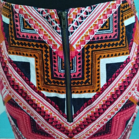 Merona Colorful Print Pencil Shirt - Picture 6 of 7